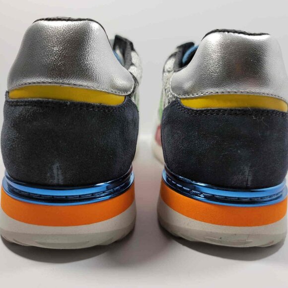 Dolce & Gabbana Multicolor Sequin And Leather Low Top Sneakers - Picture 6 of 8